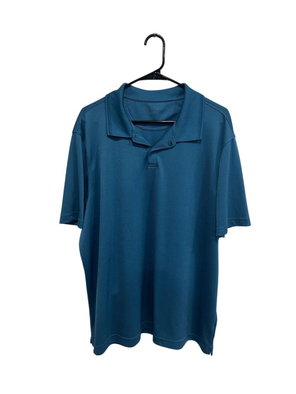 Croft & Barrow XL Mens Blue Polo Shirt Short Sleeve Polyester Retro Heritage